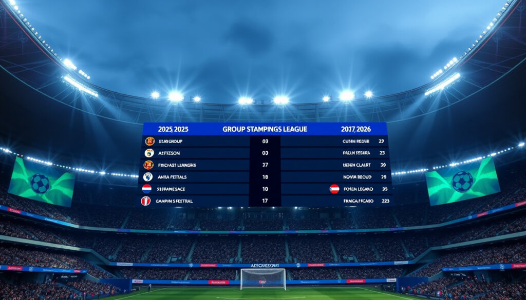 Liga mistrů tabulka 2025/2026 – aktuální pořadí